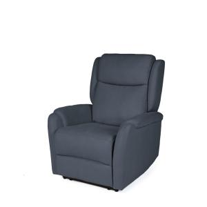 Sillón relax 1 motor tapizado gris oscuro