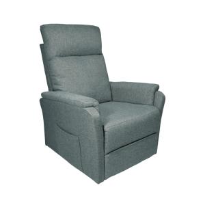 Sillón relax con motor eléctrico de tela color azul 101 x 7…
