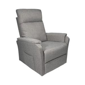 Sillón relax con motor eléctrico de tela color gris 101 x 7…