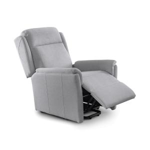 Sillón relax motorizado power lift  tapizado en tela gris