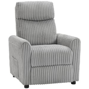 Sillón relax reclinable 73x86x100 cm gris claro