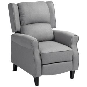 Sillón relax reclinable 77x88x102 cm gris