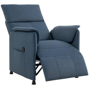 Sillón relax reclinable 80x83x104 cm azul