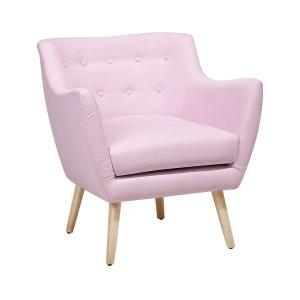 Sillón rosa tela
