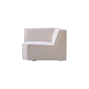 Sillón sin reposabrazos en ángulo recto modulable de tela b…