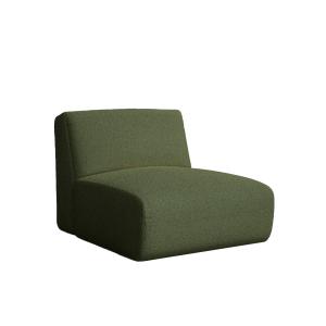 Sillón verde bouclé 93 x 102 cm