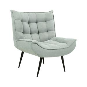 Sillón verde menta tela