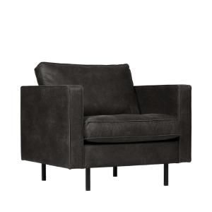Sillón vintage de cuero reciclado