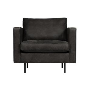 Sillón vintage en cuero reciclado