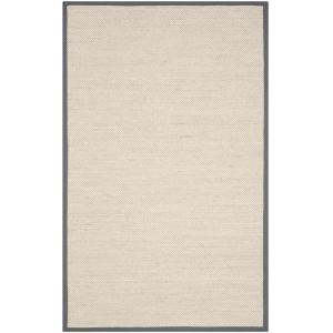 Sisal gris oscuro alfombra 150 x 245