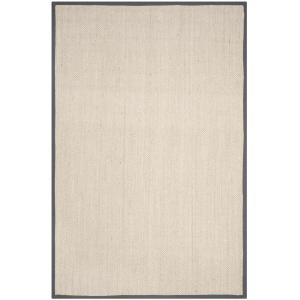 Sisal gris oscuro alfombra 185 x 275