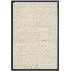 Sisal negro alfombra 75 x 120