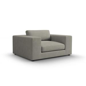 Sofá 1,5 plazas de pana gris claro