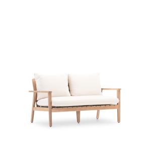 Sofa 2 plazas lamas madera