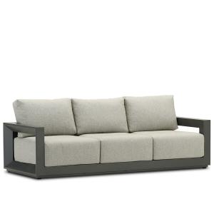 Sofa 3 plazas aluminio antracita