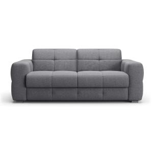 Sofá 3 plazas con apertura exprés en tela L207 cm - Gris