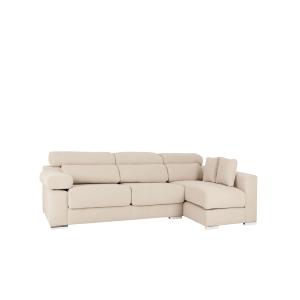 Sofá 4/5 plazas y chaise longue derecho color beige 300x168…