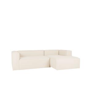 Sofá 4/5 plazas y chaise longue derecho color blanco roto 3…