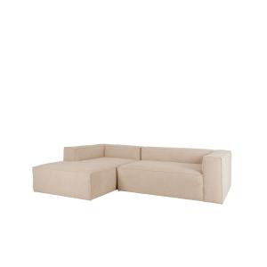 Sofá 4 plazas y chaise longue izquierdo color beige 250x175…