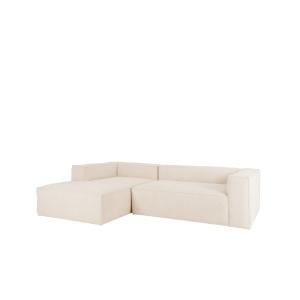 Sofá 4 plazas y chaise longue izquierdo color blanco 250x17…