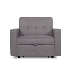 Sofá cama 1 plaza microfibra Gris