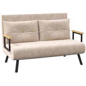 Sofá cama 102x73x81 cm beige