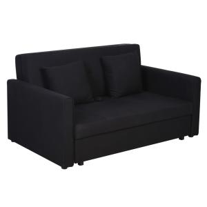 Sofá cama 152x101x81 cm gris carbón