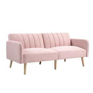 Sofá cama 173x75x73 cm rosa