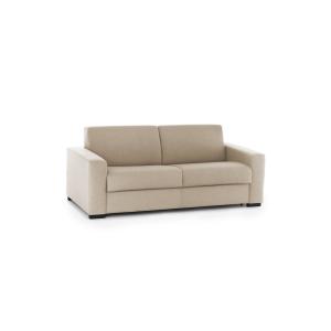 Sofá cama 2 plazas en tejido beige 160x95h90 cm