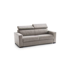 Sofá cama 2 plazas en tejido gris tórtola 160x95h85 cm