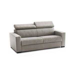 Sofá cama 2 plazas en tejido gris tórtola 180x95h85 cm