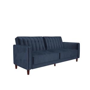 Sofá cama 2 plazas en terciopelo azul