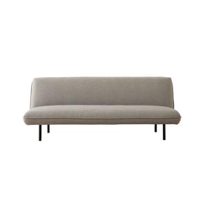 Sofá cama 2 plazas gris 187x98x77