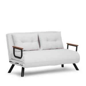 Sofá cama 2 plazas l133 cm - blanco