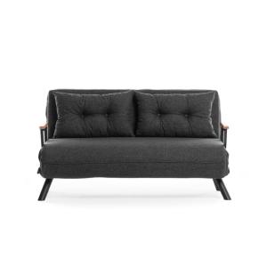 Sofá cama 2 plazas l133 cm - gris marengo