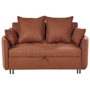 Sofá cama 2 plazas  Tela Marrón dorado