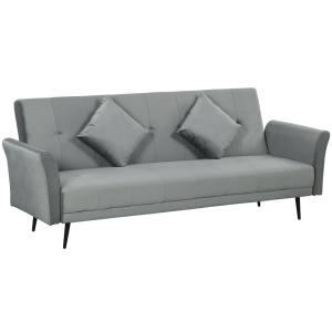 Sofá cama 215x83x87 cm gris