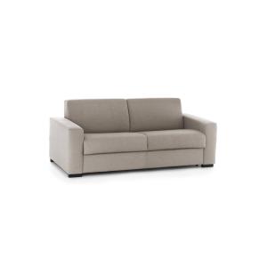 Sofá cama 3 plazas en tejido gris tórtola 180x95h90 cm