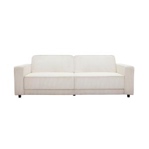 Sofá cama 3 plazas en tela crema