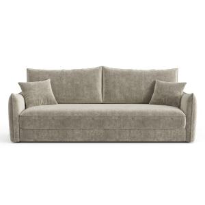 Sofá cama 3 plazas terciopelo texturizado topo 213 cm