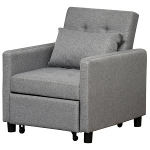 Sofá cama 69x82.5x84 cm gris