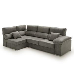 Sofá cama chaise longue alta gama izq. gris tostado 285x200…