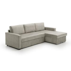 Sofá cama chaise longue low cost derecha gris 226x146x85