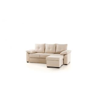 Sofá cama chaise longue reversible panama beige 220x165x104…