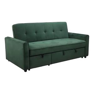 Sofa cama chaise loungue 184x98x90-178. Verde