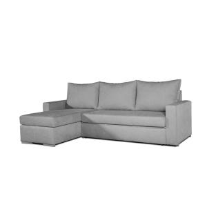 Sofá cama chaise saint-tropez gris izquierda 252x153x95 cm