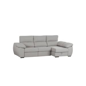 Sofá cama Chaiselongue cama Distinción Gris Derecha