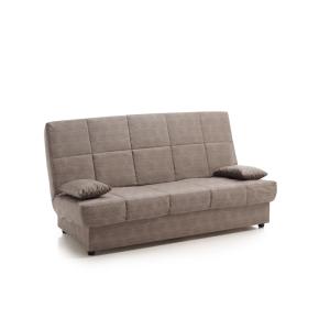 Sofa cama clic clac julieta 3 plazas, chocolate 184x75x31 cm