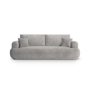 Sofá cama con box 3 plazas tejido estructural beige oscuro