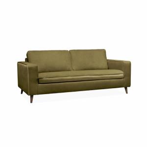 Sofá cama convertible con colchón de 12cm,  3 plazas, verde…